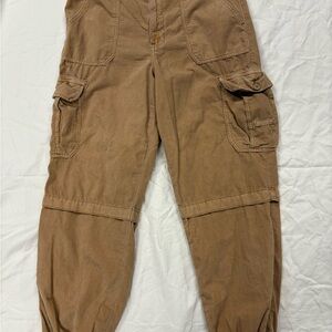 American Eagle Women's Corduroy Cargo Joggers Pants Size 12 Regular